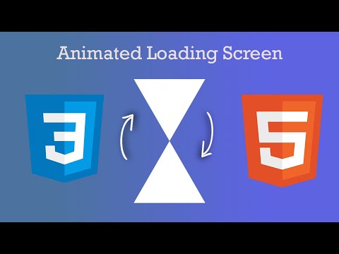Animated loading page for website tutorial | HTML CSS