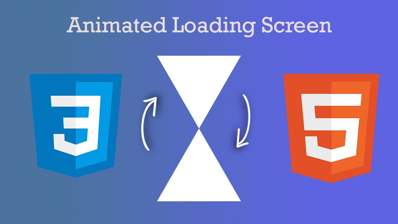 Animated loading page for website tutorial | HTML CSS - YouTube