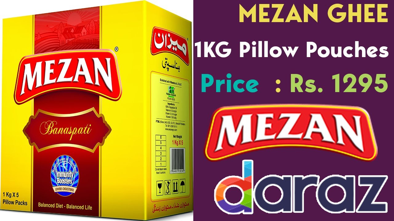 Mezan Ghee 1 Kg Pillow Poches Carton from Mezan DarazMall Store Review