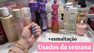 Perfumes, moisturizers, and body splashes used this week 💖✨