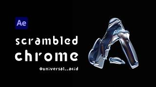SCRAMBLED CHROME | type tutorial #2 | after effects | no plugins