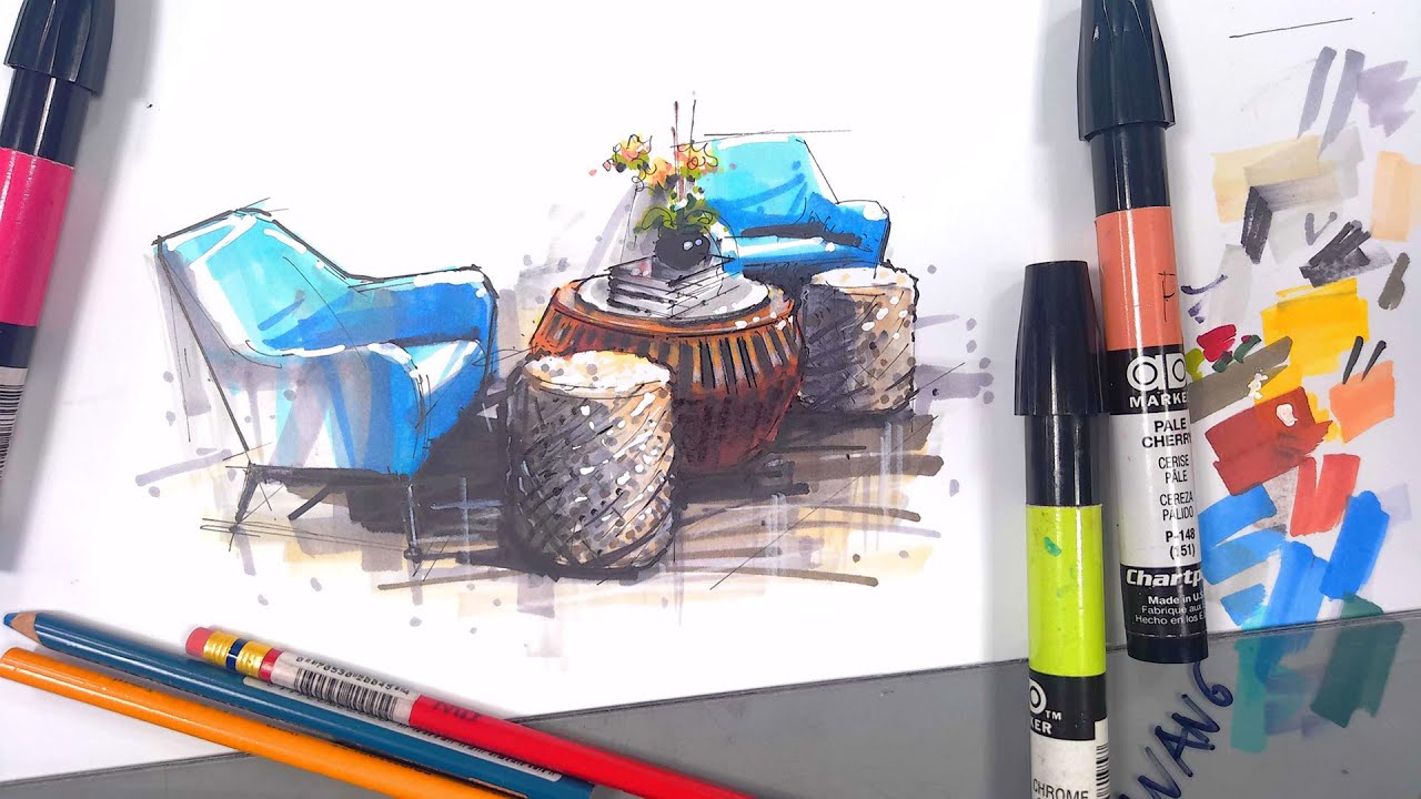 260122 Marker Rendering-Seat, Marker Paper (Full) - YouTube