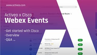 Cisco Webex Events Overview