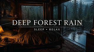 Rainy Forest Night | Deep Sleep Ambience🌲#asmr