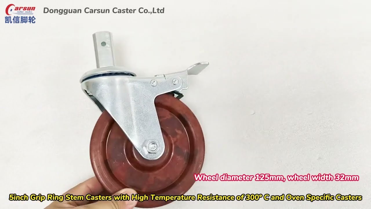 Stem Casters with High Temperature Resistance of 300degrees Celsius and Oven Specific Casters