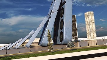 Large Domino Effect in Big Domino field cinematic domino effect