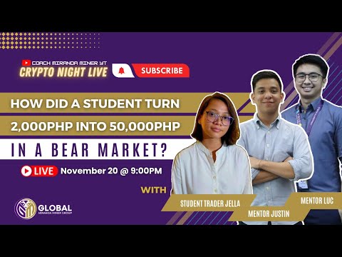 How Did A Student Turn 2,000PHP INTO 50,000PHP In a Bear Market? #coachmirandaminerprofitablesystem