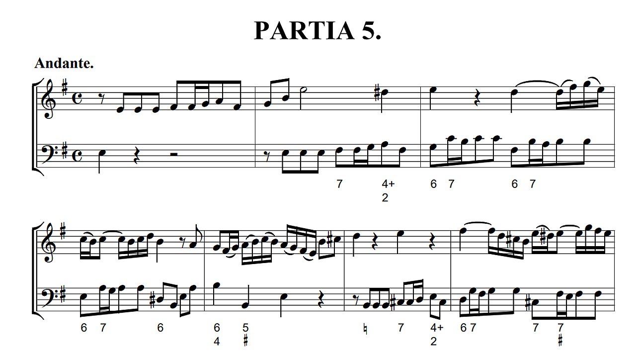 Telemann: Die Kleine Kammermusik - Partita No.5 in E minor TWV 41:e1 - 1963 - MHS 996