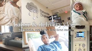 Birth Vlog: LABOR AND DELIVERY | Induced at 38 weeks | 5 Hour Labor, Epidural, Teen mom