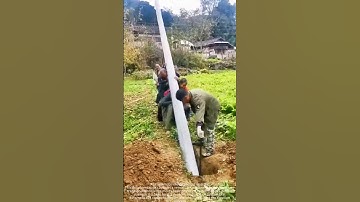 Rural utility poles are collectively installed and shared