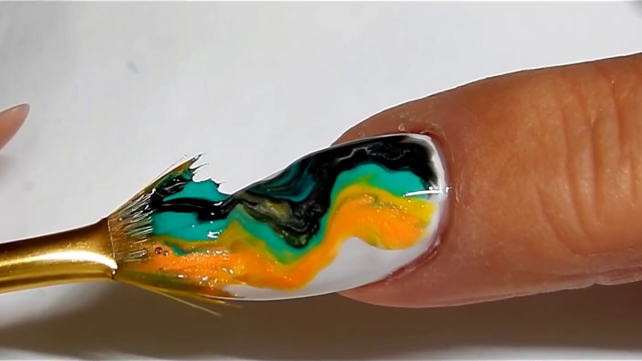 5. Nail Polish Marbling on Rocks - wide 9