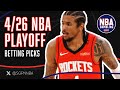 NBA Saturday First Round Game Picks 4/26/25 - NBA Bets, Props, and Predictions