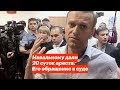 Навальному дали 20 суток ареста. Его обращение в суде