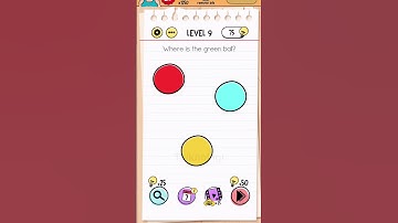 Brain Test Tricky Puzzles Level 9 Answer | Where is the green ball