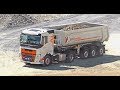 Volvo FH trucks and Liebherr 566