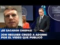 ¡SE SACARON CHISPAS! Jon Heguier cruzó a Adorni por el video que publicó