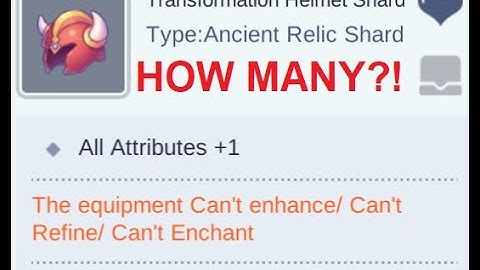 ROM OPENING 99x UNKNOWN ANCIENT RELIC SHARDS. HOW MANY HELMETS WILL I GET?