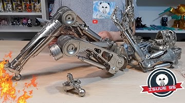 Build The Terminator T-800 Issue 95 - Continue With The Left Knee & Foot ( Speed Build )