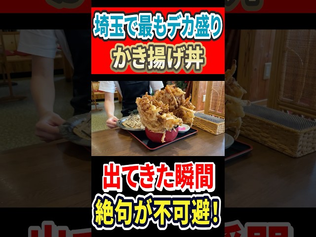 埼玉最強のデカ盛りかき揚げ丼！ #はいじぃ #グルメ