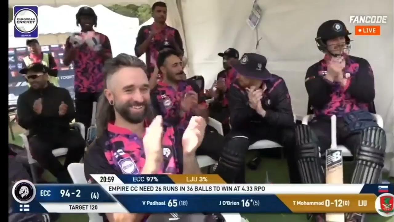 European T10 cricket Leagues 2024 ECC vs LJU no ball 4 runs no ball 6