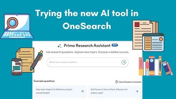 OneSearch (Primo) Research Assistant Beta Demo