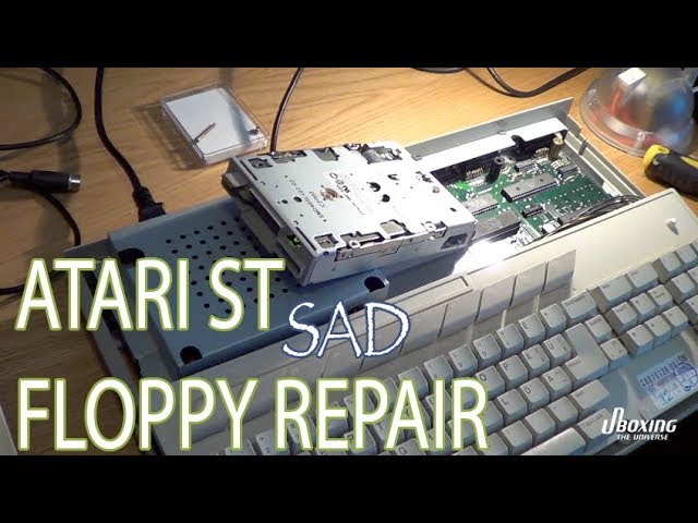 Atari st floppy disk drive repair - YouTube