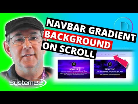 Divi Theme Navbar Gradient Background On Scroll 👈
