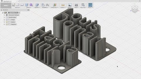 How to model a keychain | Fusion 360 Tutorial Beginner