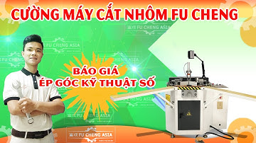 máy ép góc nhôm xingfa | máy ép góc kỹ thuật số | cường máy cắt nhôm 2 đầu fu cheng