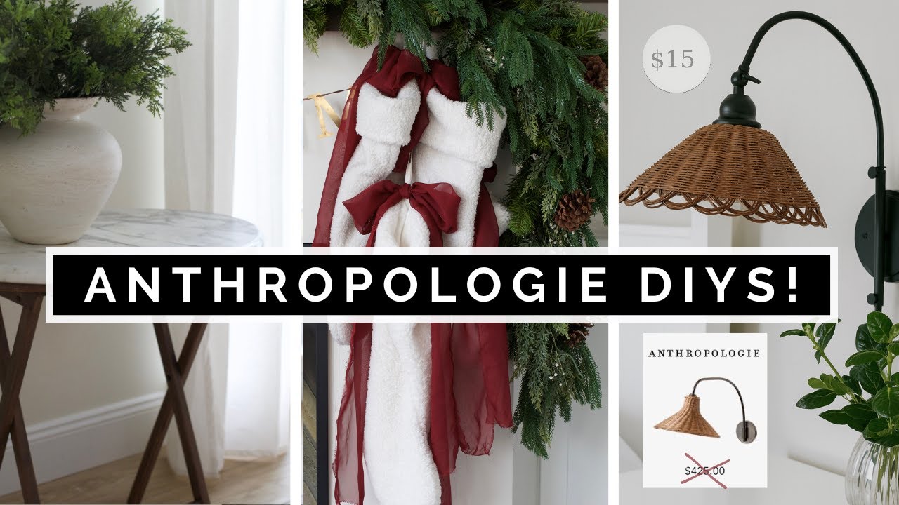 “DIY Anthropologie Home Decor Dupes 🎄✨ Luxe Holiday & HIGH END THRIFTED Finds for LESS”