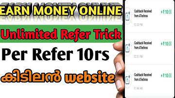 Add 10rs In Paytm||earn money online malayalam||Unlimited Tricks
