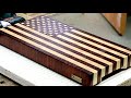 Making a "US flag" end grain cutting board