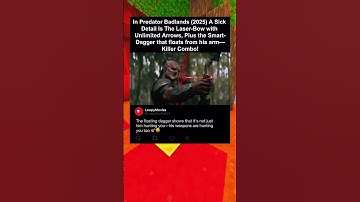 In Predator Badlands (2025) Laser Bow and Smart Dagger Combo Revealed!