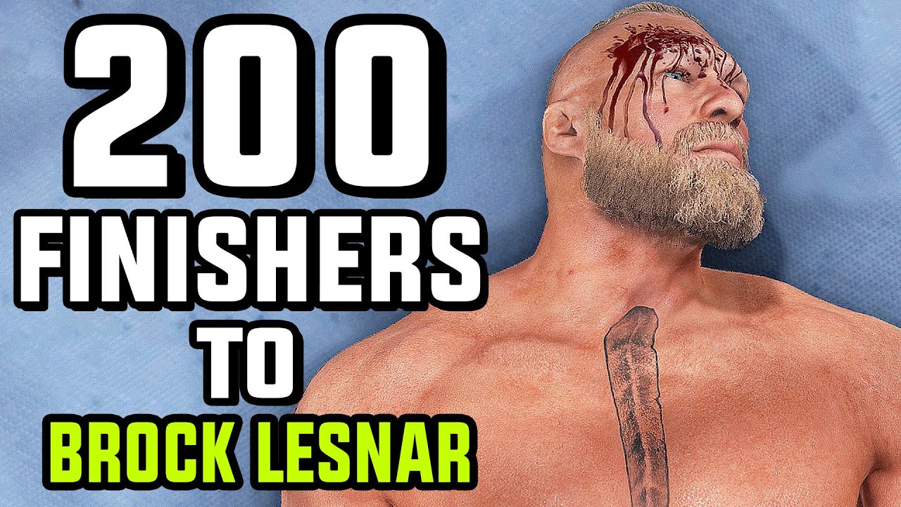 200 Finishers To Brock Lesnar in WWE 2K23!