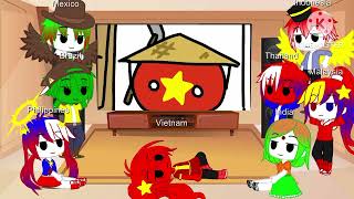 Gacha Club countryhumans react to the coconut song but it's countryball version