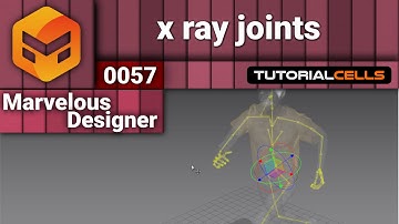 0057. rig system, x ray joints, posing avatar in Marvelous Designer