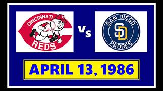 REDS VS. PADRES (APRIL 13, 1986) (DVP RECAP & RADIO HIGHLIGHTS)