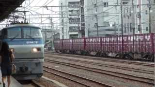 EF66 121号機[吹]牽引5099レ 富士駅入換