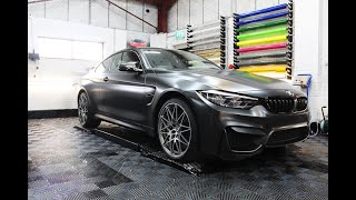 BMW M4 Wrapped in Avery Dennison Black Rock Grey by the Wrapped UK team!