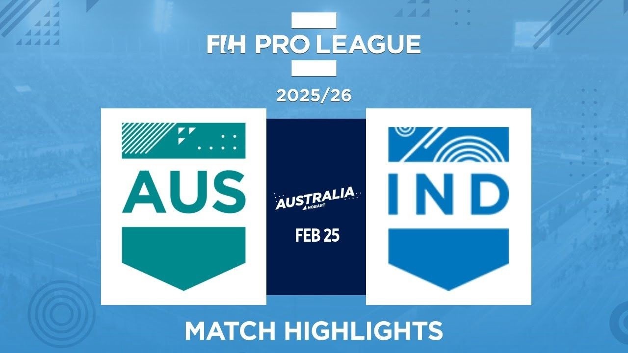 India's Shootout Win Over Australia - Match Highlights | FIH Pro League 2025-26 | Hobart