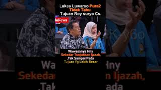 Lukas luwarso tak faham tujuan besar drama ijazah palsu. #ijazah #jokowi #roysuryo #viral #palsu