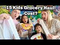 Grocery Shopping Haul for Large Family | Mom Of 15! | Cost?