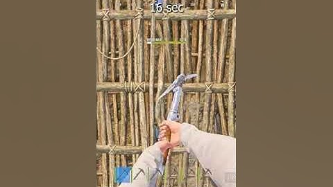 Ice Pick destroys walls in RUST #rust #shorts