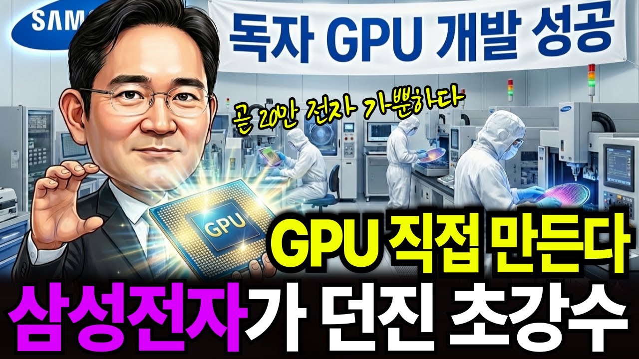 더 이상 외부기술 의존 없다! GPU 자체 개발 승부수 건 삼성전자! 비상 걸린 엔비디아와 TSMC