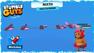 Playing the *MATH* Workshop map in Stumble Guys | Stumble Guys