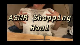ASMR Random Shopping Haul (with tag sounds)