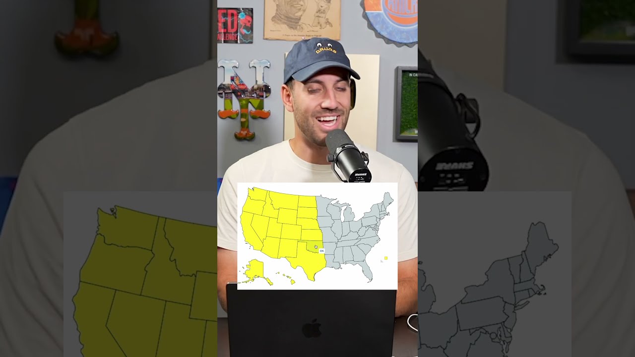 Name Every STATE On A Blank US Map Can He Shorts State Usa America Geography