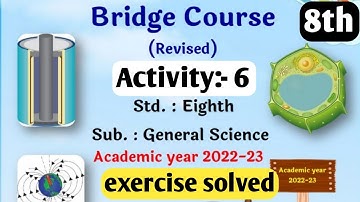 science bridge course | 8th class |Activity 6 | setu Abhyas day 6 | exercise solved | #bridgecourse