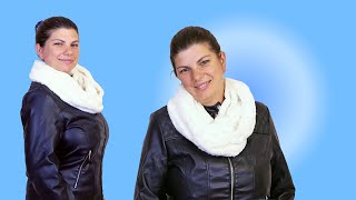 DIY Faux Fur Infinity Scarf
