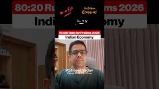 8020 Rule For Indian Economy For Upsc Prelims 2026